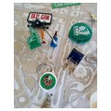 Fighting Sioux/Hockey Lot - Pins, Earrings, Etc
