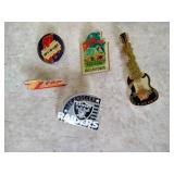 (5) Pins - ZZ Top, Etc