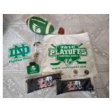 Fighting Sioux Lot - Face Masks, Football, Hanky, Etc