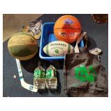 Fighting Sioux Lot - Balls, Hockey Stick, Etc