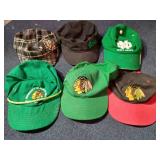 (6) Ball Caps - (5) Sioux & (1) Blackhawks