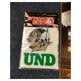 Fighting Sioux Lot - Stickers, Sign, Etc