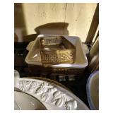 Large Dish Lot - Heart Nesting Bowls, Etc