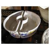 Large Dish Lot - Heart Nesting Bowls, Etc