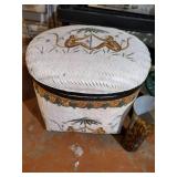 Home Decor Lot - Basket, Vase, Etc