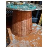 Home Decor Lot - Basket, Vase, Etc