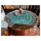 Home Decor Lot - Basket, Vase, Etc