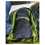 Comforter, Wheeled Backpack & Wilson Leather(?) Bag