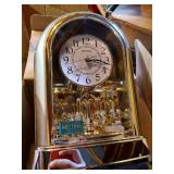 Christmas Decor Lot - Fiber Optic Tree, Nice Clock Etc