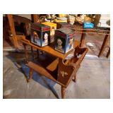 Wooden Magazine Rack & Huge Lot of Misc--Mostly Vintage