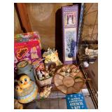 Wooden Magazine Rack & Huge Lot of Misc--Mostly Vintage
