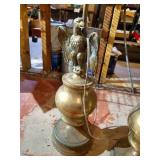 (2) Vintage Brass Eagle Lamps