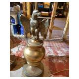 (2) Vintage Brass Eagle Lamps