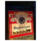 Vintage Lighted Budweiser Clock