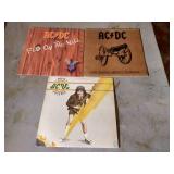 (3) AC/DC LP Records