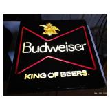 Vintage Lighted Budweiser Sign