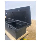 Northern Tool + Equipment Low-Profile Crossover Truck Toolbox with Removable Tray, 69in. x 20in. x 13in., Aluminum, Textured Matte Black, Pull Handle Latches- Scratch and Dent