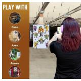 Bullet Quest Target Range Game Set with 7 Unique Designs, 24" x 39.5" - Brand New