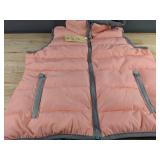 Hooded Sleeveless Vest - Pink - Women