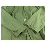 Dress & Jacket Set - Floor-Length Floral Dress & Olive Green Jacket - Women