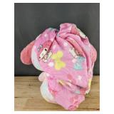 My Melody Rainbow Tie-Dye 15.7" Plush Toy with Blanket - Brand New *A
