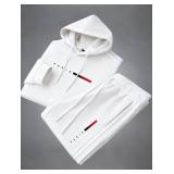 Jogging Set - Paris Themed - White - Men