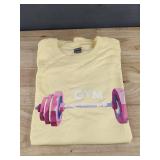 Yellow Gym Print Men