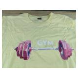 Yellow Gym Print Men