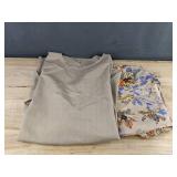 Beige Blouse & Floral Pants Set - Women