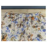 Beige Blouse & Floral Pants Set - Women
