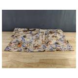 Beige Blouse & Floral Pants Set - Women