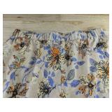 Beige Blouse & Floral Pants Set - Women