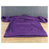 Jogging Set with Zip Front Top & Elastic Waist Pants Purple Women