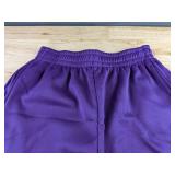 Jogging Set with Zip Front Top & Elastic Waist Pants Purple Women