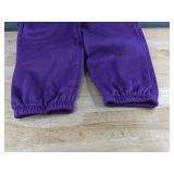 Jogging Set with Zip Front Top & Elastic Waist Pants Purple Women