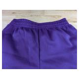 Jogging Set with Zip Front Top & Elastic Waist Pants Purple Women