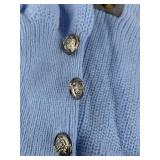 Light Blue U-Neck Sweater Women