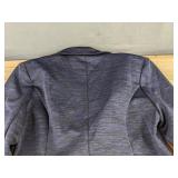 Blue & Black Skirt & Blazer Set - Women