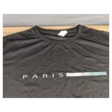 Paris Black Short Sleeve Top & Sweatpants Set - Men