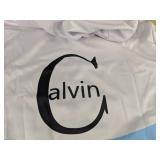 Calvin Jogging Set Zip-Up Hoodie & Pants - Blue & White - Men
