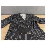 Jacket & Pants Set - Black & White Pinstripe Women