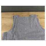2 Sleeveless Stripe Dresses - Blue Stripe & Yellow Stripe Women