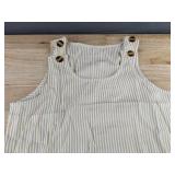 2 Sleeveless Stripe Dresses - Blue Stripe & Yellow Stripe Women
