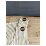 2 Sleeveless Stripe Dresses - Blue Stripe & Yellow Stripe Women