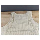 2 Sleeveless Stripe Dresses - Blue Stripe & Yellow Stripe Women