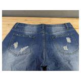 KYGABAK Patchwork Denim Jeans with Heart Patches - Women