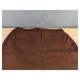 Brown Jean Skirt - Women