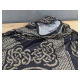 Hooded Top Black & Beige Women