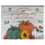 Perfect Harvest Kitchen Mat - Pumpkin Patch Design - 17" x 28.5" - Brand New