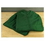 Sweat Suit - Green - Zip-Up Top & Elastic Waist Pants - Women